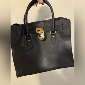 Michael Kors Tote Bag- Black with gold